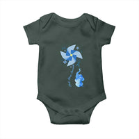 Child Abuse Prevention Awareness Baby Onesie Pinwheel Elephant