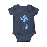 Child Abuse Prevention Awareness Baby Onesie Pinwheel Elephant