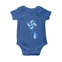 Child Abuse Prevention Awareness Baby Onesie Pinwheel Elephant
