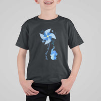 Child Abuse Prevention Awareness T Shirt For Kid Pinwheel Elephant