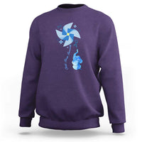 Child Abuse Prevention Awareness Sweatshirt Pinwheel Elephant