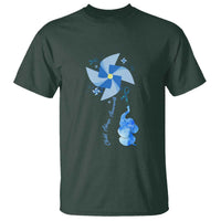 Child Abuse Prevention Awareness T Shirt Pinwheel Elephant