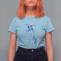 Child Abuse Prevention Awareness T Shirt For Women Pinwheel Elephant