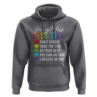 Funny Test Day Hoodie You Got This Don't Stress Rock The Test