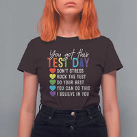 Funny Test Day T Shirt For Women You Got This Don't Stress Rock The Test