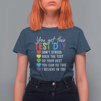 Funny Test Day T Shirt For Women You Got This Don't Stress Rock The Test