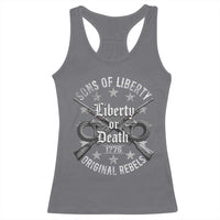 Sons Of Liberty 1776 Original Rebels Liberty Or Death Racerback Tank Top Patriotic US History - Wonder Print Shop