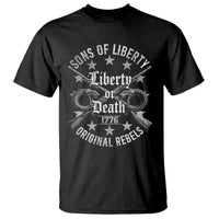 Sons Of Liberty 1776 Original Rebels Liberty Or Death T Shirt Patriotic US History - Wonder Print Shop