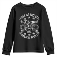 Sons Of Liberty 1776 Original Rebels Liberty Or Death Youth Sweatshirt Patriotic US History - Wonder Print Shop