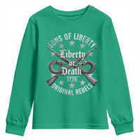 Sons Of Liberty 1776 Original Rebels Liberty Or Death Youth Sweatshirt Patriotic US History - Wonder Print Shop