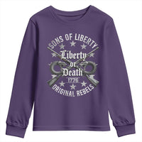 Sons Of Liberty 1776 Original Rebels Liberty Or Death Youth Sweatshirt Patriotic US History - Wonder Print Shop