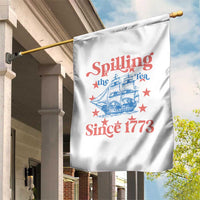 Funny Spilling The Tea Since 1776 Garden Flag Us History Teacher 4th Of July - Wonder Print Shop