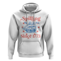 Funny Spilling The Tea Since 1776 Hoodie Us History Teacher 4th Of July - Wonder Print Shop