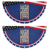 Funny Lets Drink And Blow Shit Up 4th Of July Beer Drinking Patriotic Fan Flag American Flag