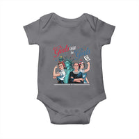 Girl Will be Girls Patriotic Feminist 4th of July Baby Onesie