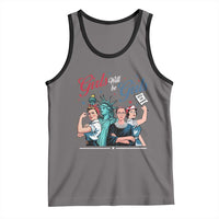 Girl Will be Girls Patriotic Feminist 4th of July Tank Top