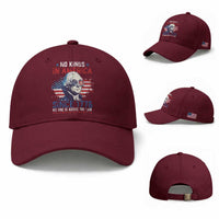 Funny No King In America Since 1776 No One Is Above The Law Baseball Cap George Washington
