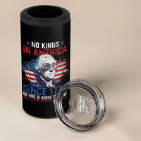 Funny No King In America Since 1776 No One Is Above The Law 4 in 1 Can Cooler Tumbler George Washington