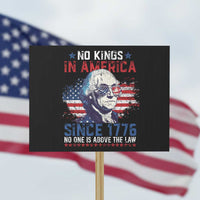 Funny No King In America Since 1776 No One Is Above The Law Protest Sign George Washington - Wonder Print Shop