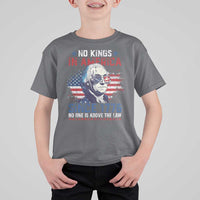 Funny No King In America Since 1776 No One Is Above The Law T Shirt For Kid George Washington