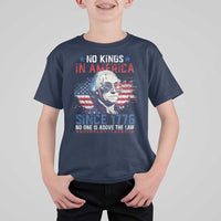 Funny No King In America Since 1776 No One Is Above The Law T Shirt For Kid George Washington
