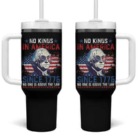 Funny No King In America Since 1776 No One Is Above The Law Tumbler With Handle George Washington