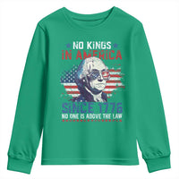 Funny No King In America Since 1776 No One Is Above The Law Youth Sweatshirt George Washington