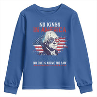 Funny No King In America Since 1776 No One Is Above The Law Youth Sweatshirt George Washington