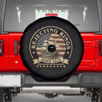 Funny Rejecting Kings Since 1773 Spare Tire Cover Vintage Patriotic USA