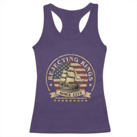 Funny Rejecting Kings Since 1773 Racerback Tank Top Vintage Patriotic USA
