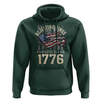 Funny Rejecting Kings Since 1776 Hoodie Vintage American Flag