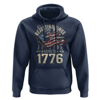 Funny Rejecting Kings Since 1776 Hoodie Vintage American Flag