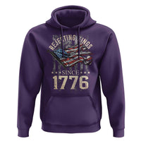 Funny Rejecting Kings Since 1776 Hoodie Vintage American Flag