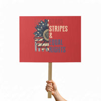 Funny Stars Stripes And Equal Rights Protest Sign 4th Of July Women's Rights Sunflower - Wonder Print Shop