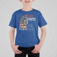 Funny Stars Stripes And Equal Rights T Shirt For Kid 4th Of July Women's Rights Sunflower - Wonder Print Shop