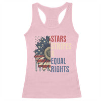 Funny Stars Stripes And Equal Rights Racerback Tank Top 4th Of July Women's Rights Sunflower - Wonder Print Shop