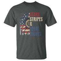 Funny Stars Stripes And Equal Rights T Shirt 4th Of July Women's Rights Sunflower - Wonder Print Shop