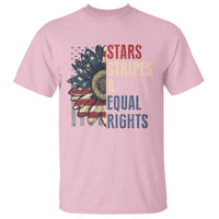 Funny Stars Stripes And Equal Rights T Shirt 4th Of July Women's Rights Sunflower - Wonder Print Shop