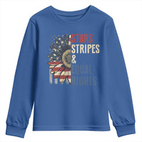 Funny Stars Stripes And Equal Rights Youth Sweatshirt 4th Of July Women's Rights Sunflower - Wonder Print Shop