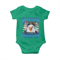 Funny Inhale Freedom Exhale Patriotism Baby Onesie American Pride Eagle 4th Of July - Wonder Print Shop