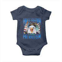 Funny Inhale Freedom Exhale Patriotism Baby Onesie American Pride Eagle 4th Of July - Wonder Print Shop