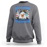 Funny Inhale Freedom Exhale Patriotism Sweatshirt American Pride Eagle 4th Of July - Wonder Print Shop