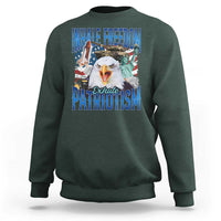 Funny Inhale Freedom Exhale Patriotism Sweatshirt American Pride Eagle 4th Of July - Wonder Print Shop