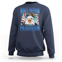 Funny Inhale Freedom Exhale Patriotism Sweatshirt American Pride Eagle 4th Of July - Wonder Print Shop