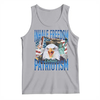 Funny Inhale Freedom Exhale Patriotism Tank Top American Pride Eagle 4th Of July - Wonder Print Shop