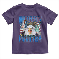 Funny Inhale Freedom Exhale Patriotism Toddler T Shirt American Pride Eagle 4th Of July - Wonder Print Shop