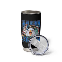 Funny Inhale Freedom Exhale Patriotism Tumbler Cup American Pride Eagle 4th Of July - Wonder Print Shop