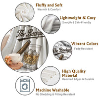 I Will Be In The Backyard Funny Bourbon Cigar Lover Throw Blanket