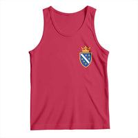 Bosnia and Herzegovina Flag Emblem with Crown Tank Top