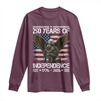 250 Years Of Independence Military Army Long Sleeve Shirt 250th Anniversary USA Bald Eagle